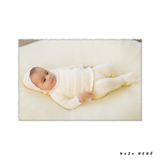 Conjunto polaina bebé niña CIGÜEÑA Paz Rodríguez