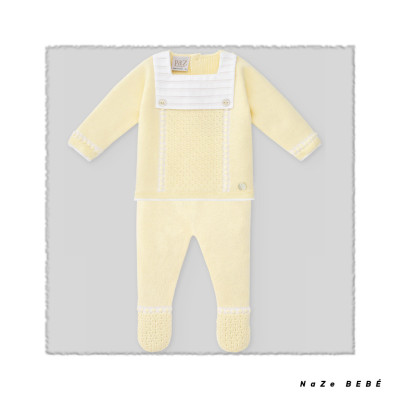 Conjunto polaina bebé niño CIGÜEÑA Paz Rodríguez