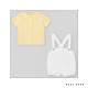 Conjunto de pantalón para bebé en color amarillo/blanco. Colección Alelí. Marca Paz Rodríguez. Nueva Temporada Verano 2024.
