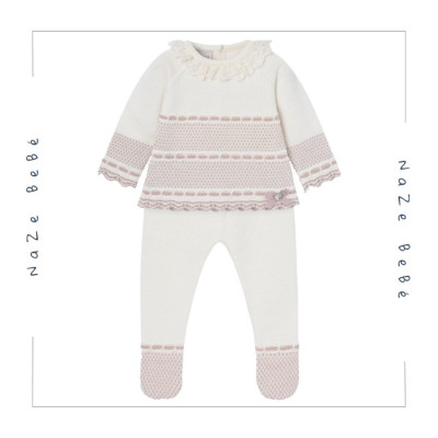 Conjunto polaina bebé niña PAZ I25 Paz Rodríguez