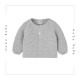Chaqueta larga para bebé en gris perla. Colección Esencial. Marca Paz Rodríguez. Temporada Invierno 2025.