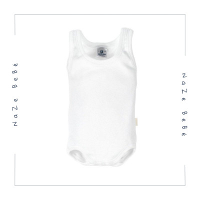 Body para bebé en color blanco. Marca Cambrass. Temporada Verano 2024.