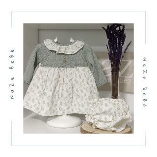 Vestido con braga bebé niña SABBIA Martín Aranda