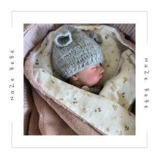 Manta para bebé en cuatro colores. Colección Benjamín. Marca Uzturre. Temporada Invierno 2025.