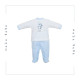 Pijama dos piezas terciopelo para bebé. Colección Pingüino. Marca Cambrass. Temporada Invierno.