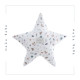 Cojín decorativo estrella en seis colores. Colección Roque. Marca Uzturre. Temporada Invierno 2025.