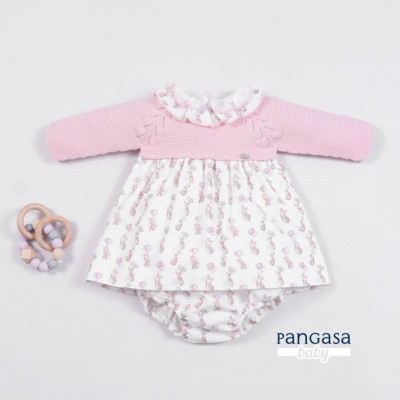 Vestido con braga bebé niña BUNNY LOVE Pangasa Baby