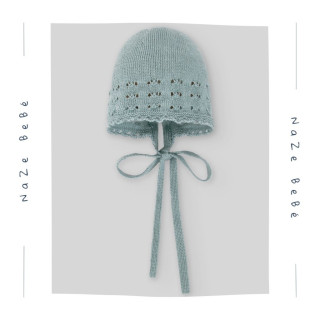 Capota para bebé en color Ópalo. Colección Seran. Marca Paz Rodríguez. Nueva Colección.