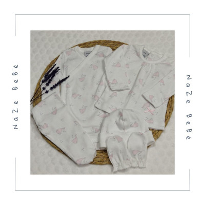 Set de nacimiento bebé niña WHALE Babidu