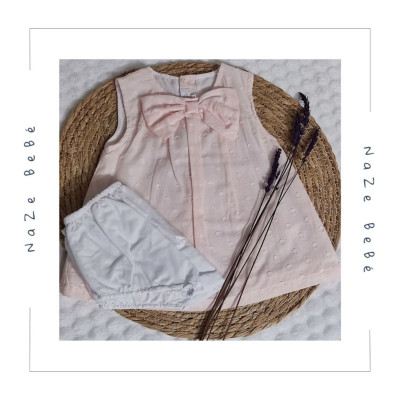 Vestido con braga bebé niña LAZO Cotton&Sugar