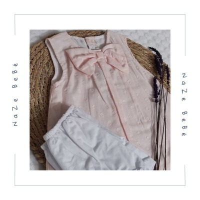 Vestido con braga bebé niña LAZO Cotton&Sugar