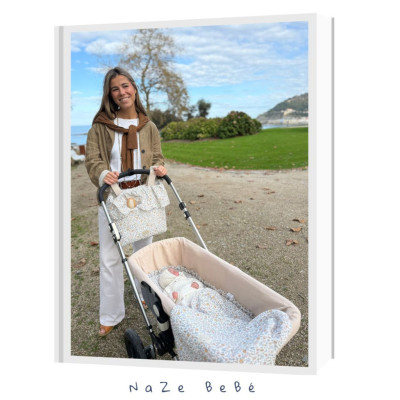 Pack bajera capazo y muselina bebés MARGA Uzturre