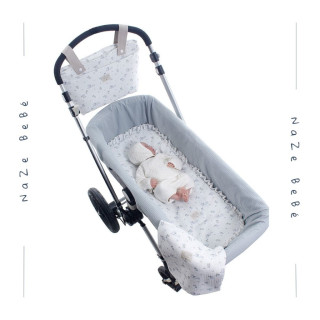 Pack bajera capazo y muselina bebés PABLO Uzturre