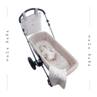 Pack bajera capazo y muselina bebés GRACIELA Uzturre