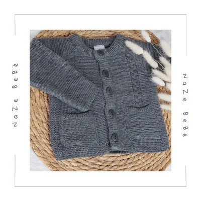 Chaqueta larga bebé niño Sardón