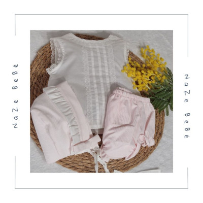 Conjunto braguita bebé niña PIQUÉ Coco Acqua
