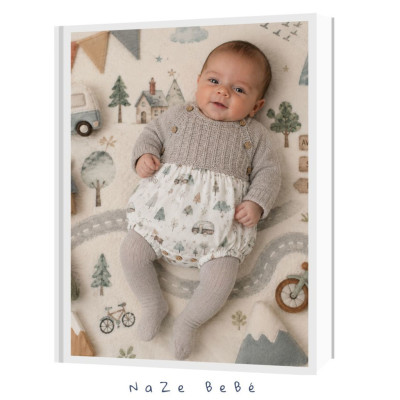 Pelele bebé niño TAUPE Martín Aranda