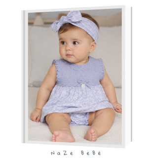 Vestido con braga bebé niña NEL BLU Martín Aranda