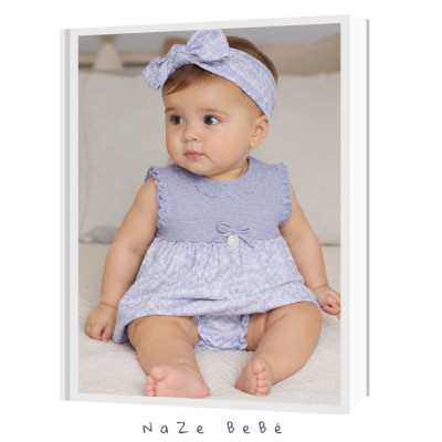 Vestido con braga bebé niña NEL BLU Martín Aranda