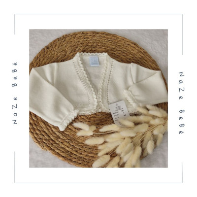 Chaqueta corta ceremonia bebé niña Artesanía Granlei