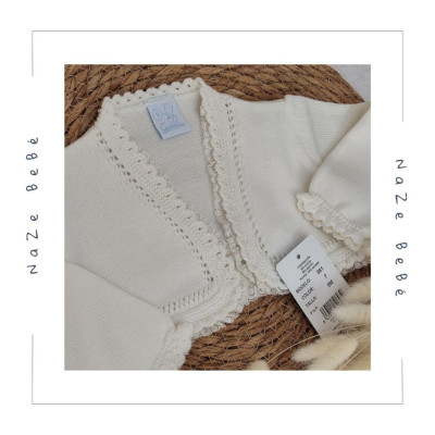 Chaqueta corta ceremonia bebé niña Artesanía Granlei
