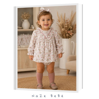 Vestido estampado con braga bebé niña FLEUR Martín Aranda