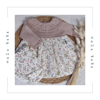 Vestido con braga bebé niña FLEUR Martín Aranda