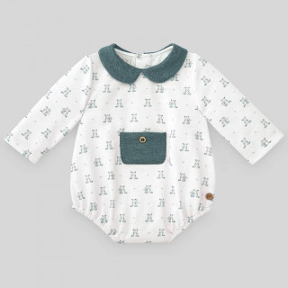 Pelele corto bebé niño TEDDY Paz Rodríguez