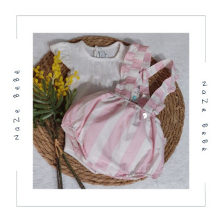 Conjunto braga tirantes bebé niña Cotton&Sugar