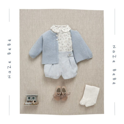 Conjunto pantalón corto bebé niño VAL Paz Rodríguez