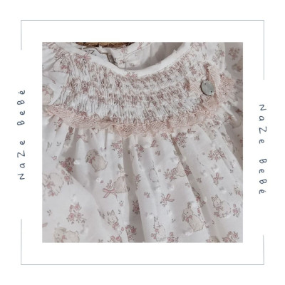 Vestido con braga bebé niña VAL Paz Rodríguez