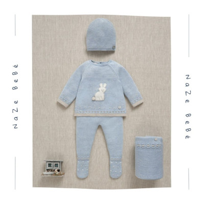 Conjunto polaina bebé niño VAL Paz Rodríguez