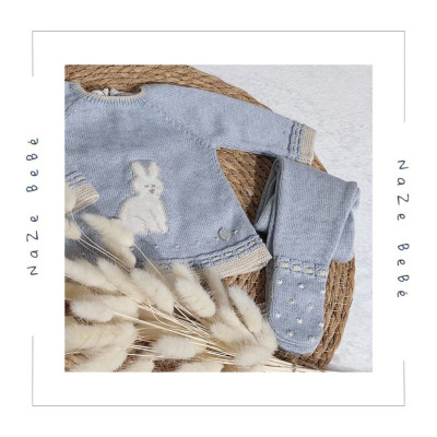 Conjunto polaina bebé niño VAL Paz Rodríguez