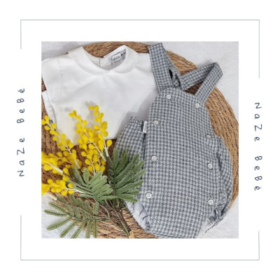 Conjunto peto bebé niño Babidu