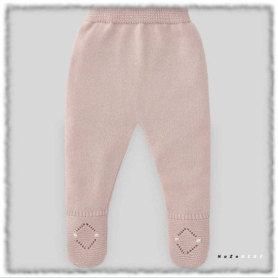 Conjunto polaina bebé niña PROMESA Paz Rodríguez.