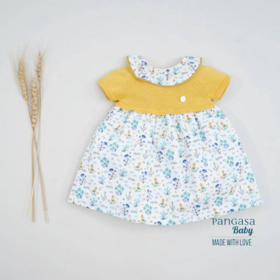 Vestido PÁJAROS y FLORES Pangasa Baby