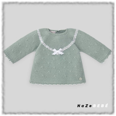 Conjunto polaina bebé niña APERTA Paz Rodríguez.