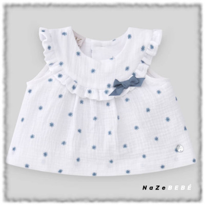 Vestido con braga bebé niña CEO Paz Rodríguez