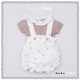 Conjunto peto braga bebé niña FRESAS Pangasa Baby
