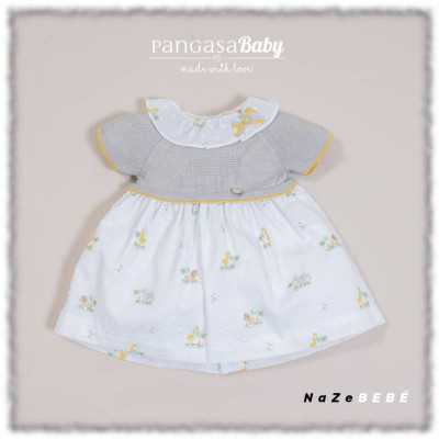 Vestido con braga bebé niña ELEFANTE Pangasa Baby