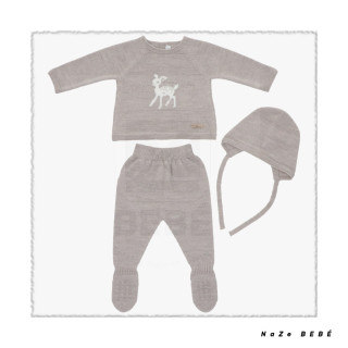 Conjunto polaina bebé TAUPE Martín Aranda