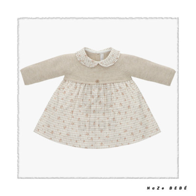Vestido con braga bebé niña STONE Martín Aranda