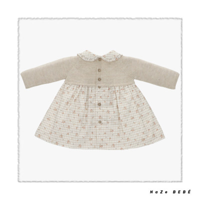 Vestido con braga bebé niña STONE Martín Aranda