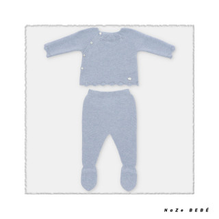 Conjunto polaina bebé niño NEL BLU Martín Aranda